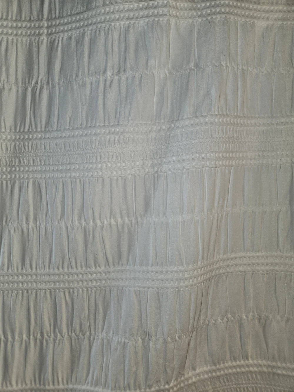 Cream Textured Fabric Shower Curtain – Neutral Bath Accent